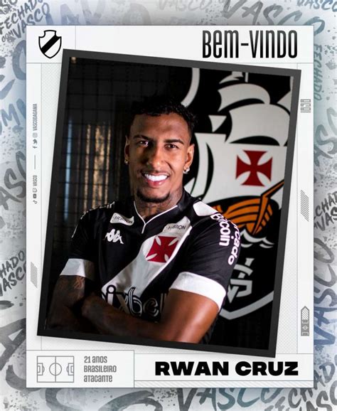 rwan philipe rodrigues de souza cruz|Vasco acerta a contratação do atacante Rwan Cruz, do Santos.